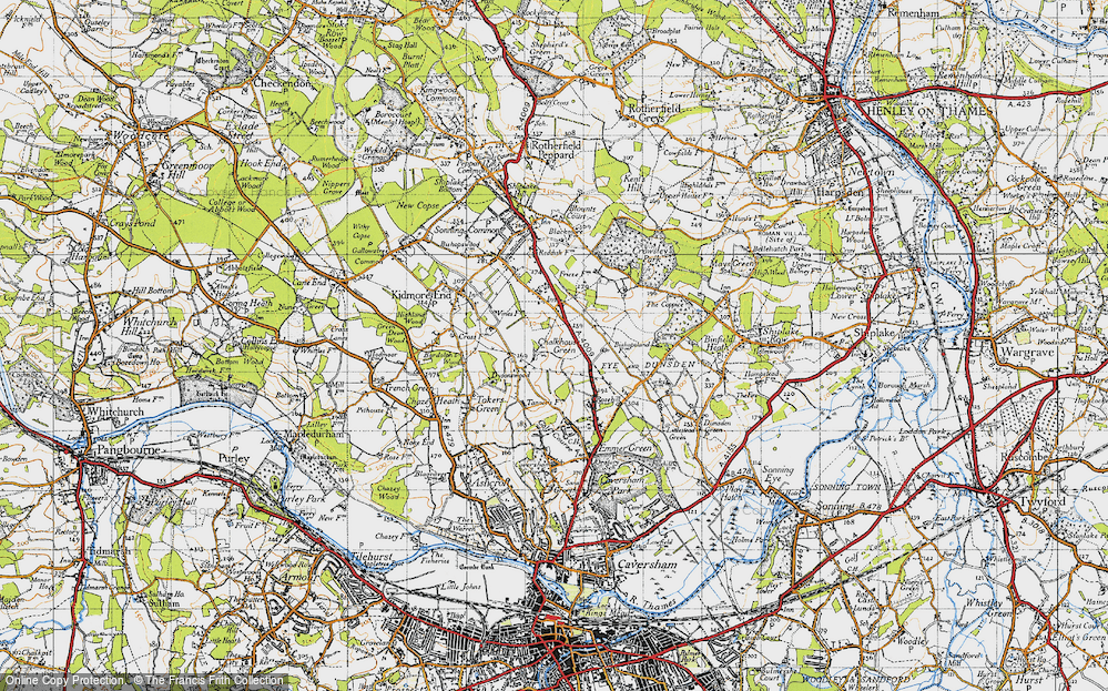 Old Map of Chalkhouse Green, 1947 in 1947