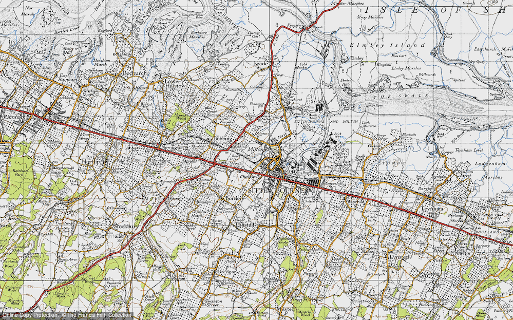 Old Map of Chalkwell, 1946 in 1946