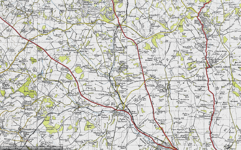 Old Map of Chalmington, 1945 in 1945