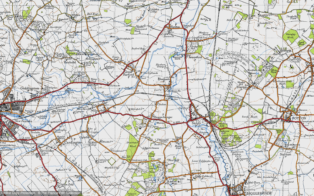 Old Map of Chalton, 1946 in 1946