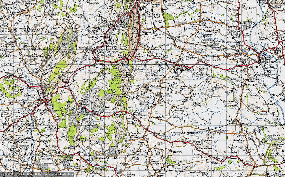 Old Map of Chandler's Cross, 1947 in 1947