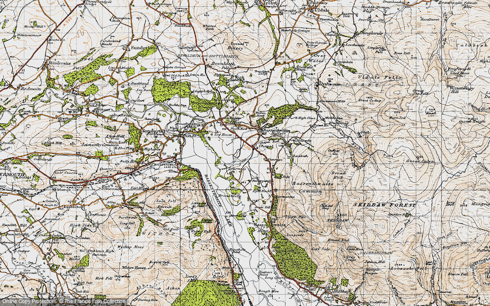 Old Map of Chapel, 1947 in 1947