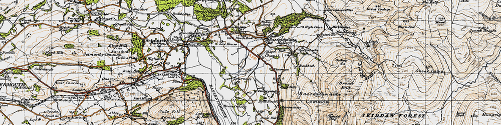 Old map of Chapel in 1947