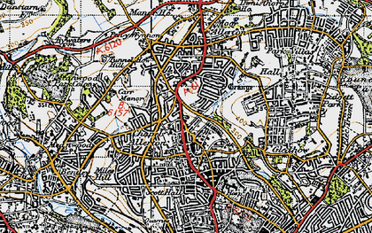 Old map of Chapel Allerton in 1947