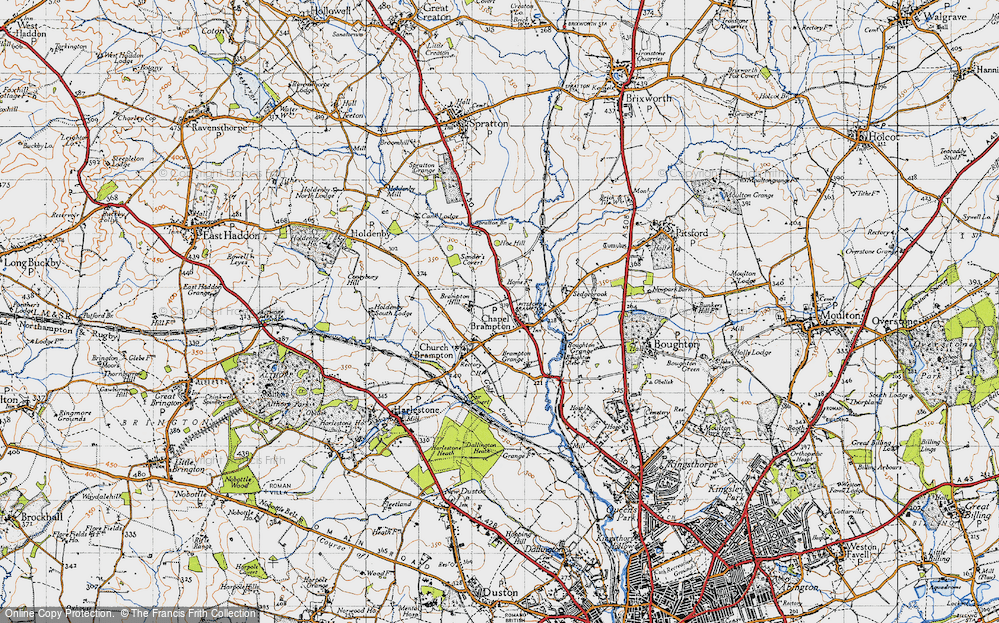 Old Map of Chapel Brampton, 1946 in 1946