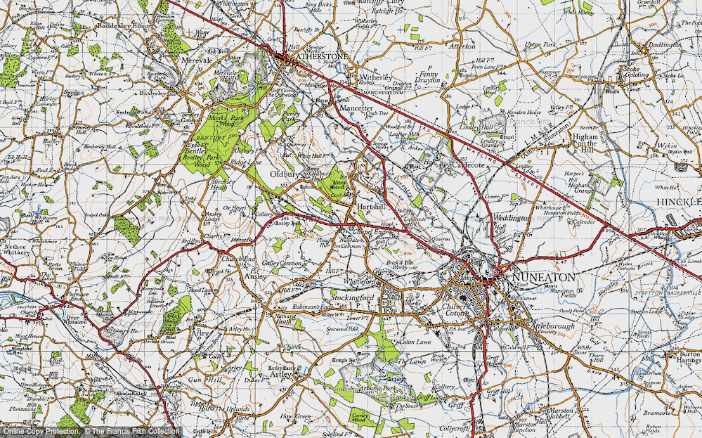 Old Map of Chapel End, 1946 in 1946