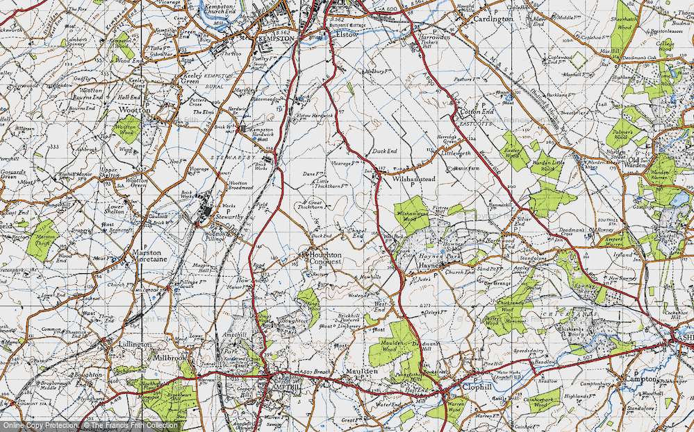 Old Map of Chapel End, 1946 in 1946