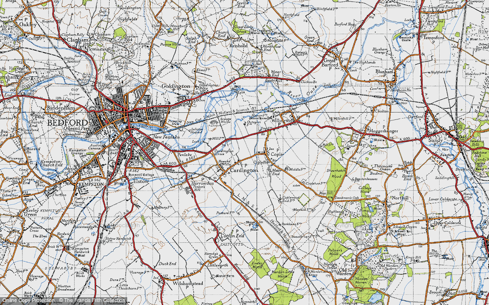 Old Map of Chapel End, 1946 in 1946