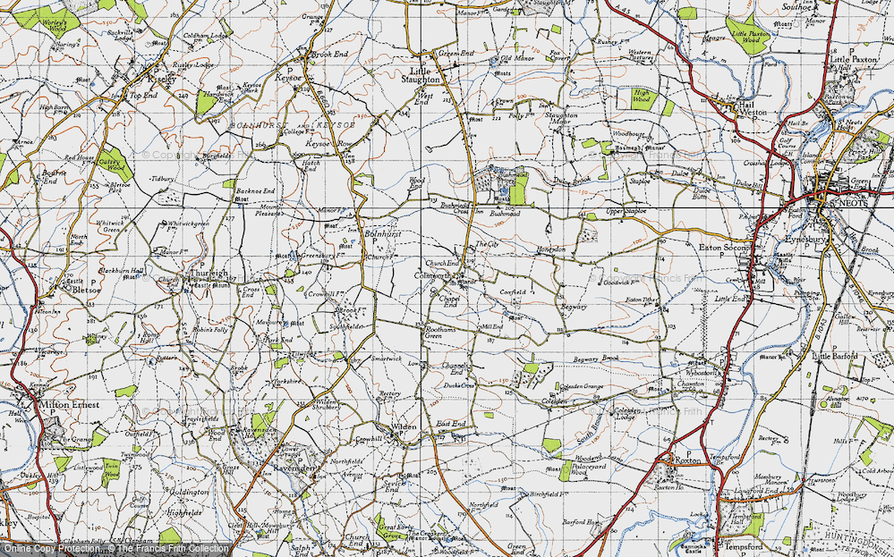 Old Map of Chapel End, 1946 in 1946