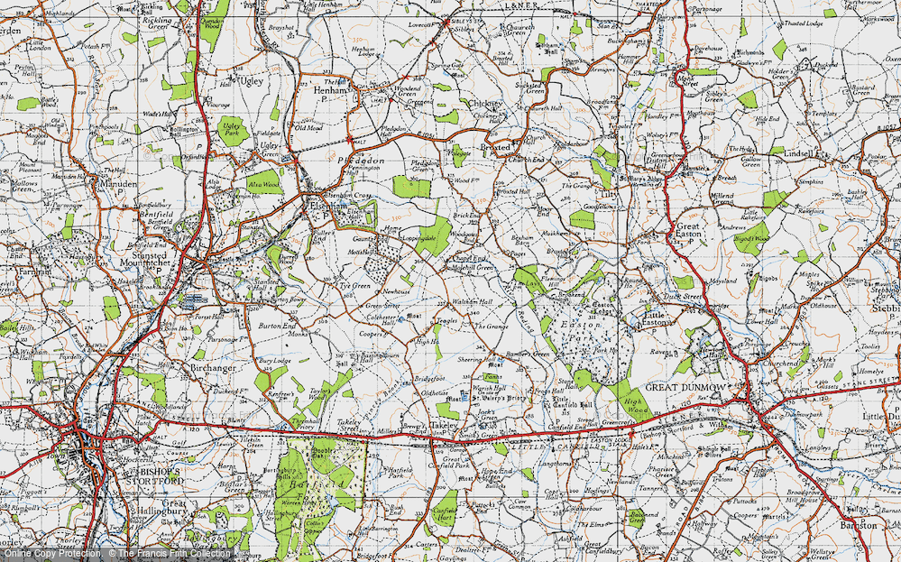 Old Map of Chapel End, 1946 in 1946