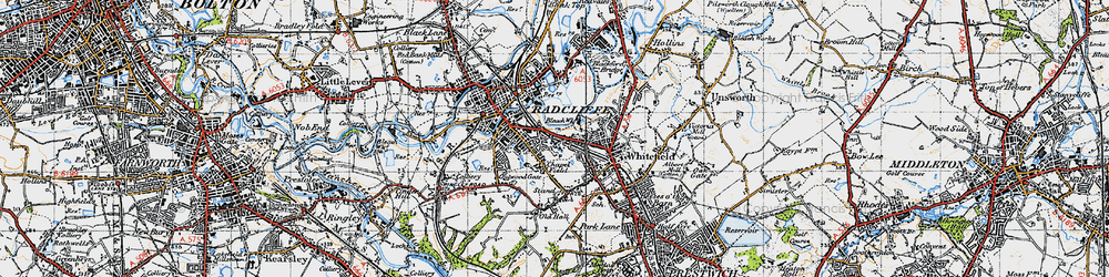 Old map of Chapel Field in 1947