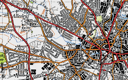 Old map of Chapel Fields in 1946