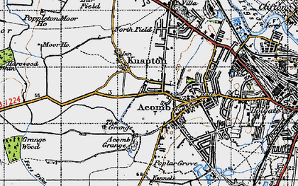Old map of Chapel Fields in 1947