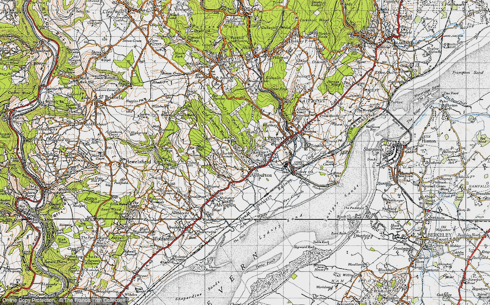 Old Map of Chapel Hill, 1946 in 1946