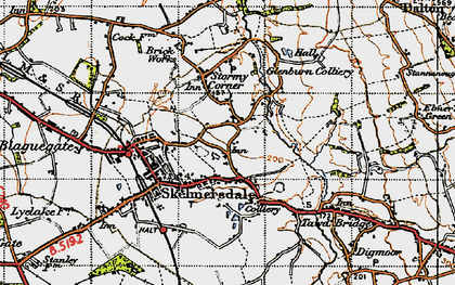 Old map of Chapel House in 1947