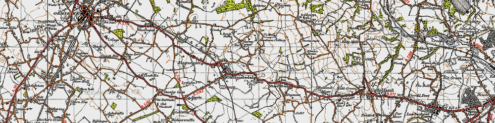 Old map of Chapel House in 1947