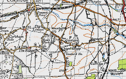 Old map of Chapel Knapp in 1946