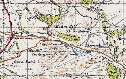 Old map of Chapel Lawn in 1947