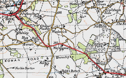 Old map of Chapel Plaister in 1946
