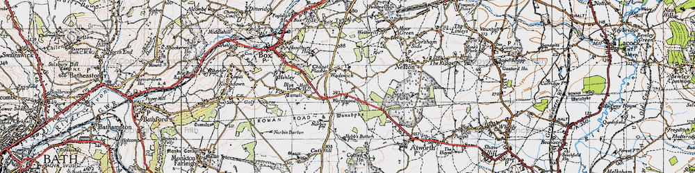 Old map of Chapel Plaister in 1946