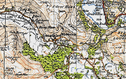 Old map of Lingmoor Tarn in 1947