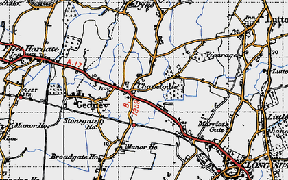 Old map of Chapelgate in 1946