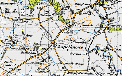 Old map of Berclees in 1947