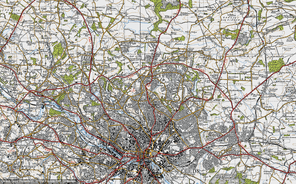 Old Map of Chapeltown, 1947 in 1947
