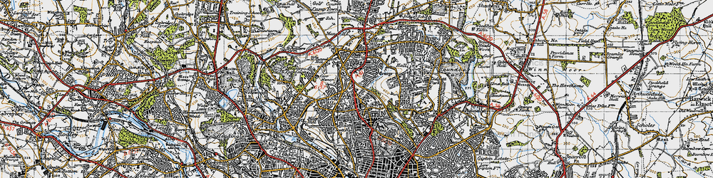 Old map of Chapeltown in 1947