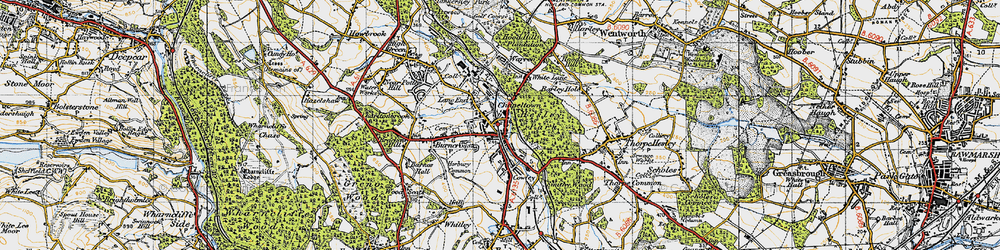 Old map of Chapeltown in 1947
