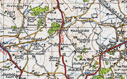 Old map of Chapman's Hill in 1947