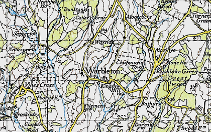 Old map of Chapman's Town in 1940