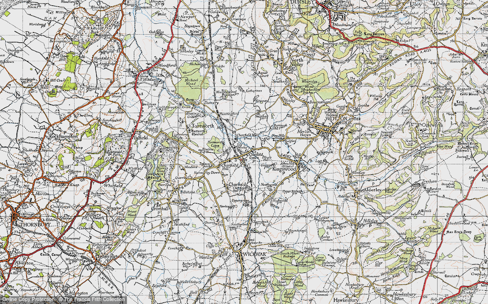 Old Map of Charfield, 1946 in 1946