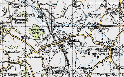 Old map of Charfield in 1946