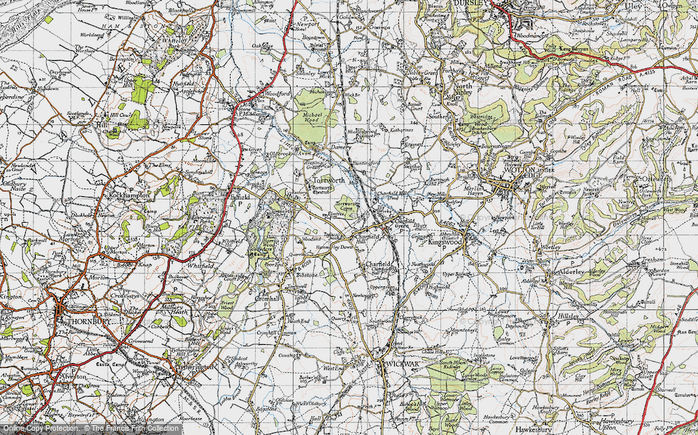 Old Map of Charfield Hill, 1946 in 1946