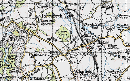 Old map of Charfield Hill in 1946