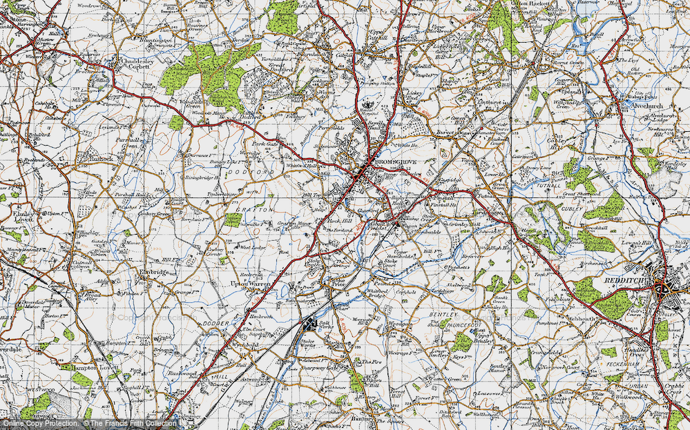 Old Map of Charford, 1947 in 1947