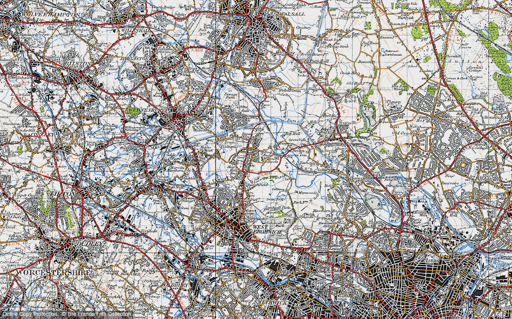 Old Map of Charlemont, 1946 in 1946