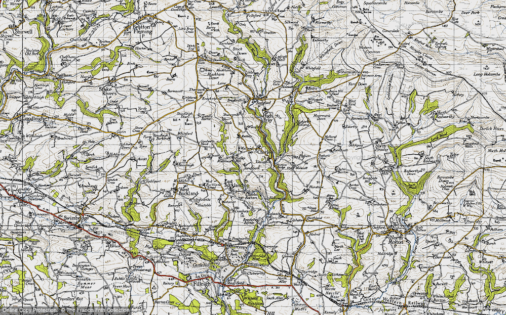 Old Map of Charles, 1946 in 1946