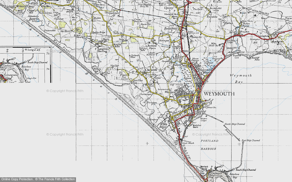 Old Map of Charlestown, 1946 in 1946