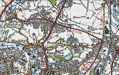 Old map of Charlestown in 1947