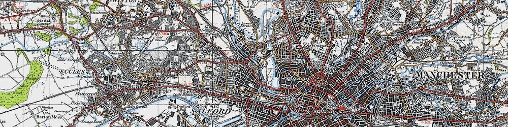 Old map of Charlestown in 1947