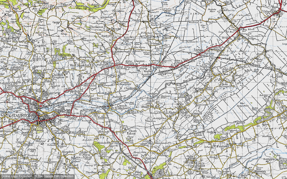 Old Map of Charlton, 1945 in 1945