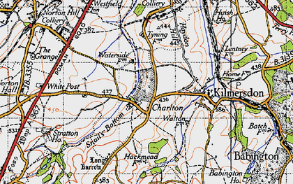 Old map of Charlton in 1946