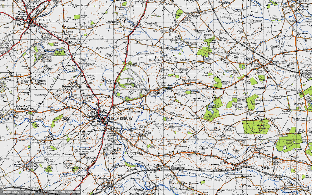 Old Map of Charlton, 1947 in 1947