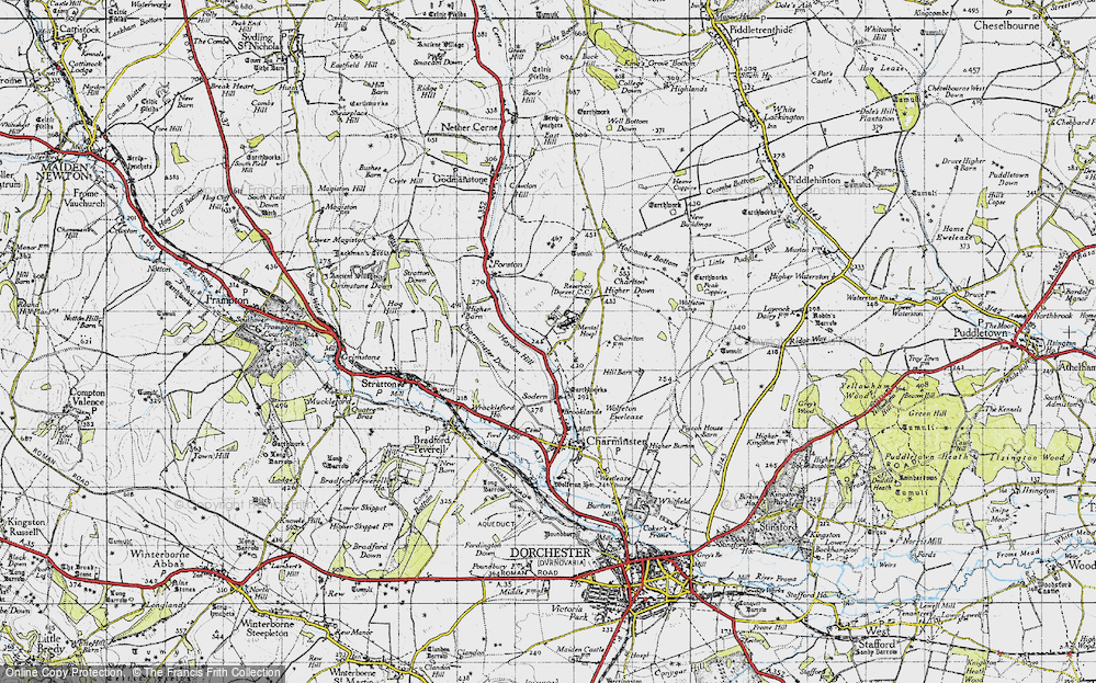 Old Map of Charlton Down, 1945 in 1945