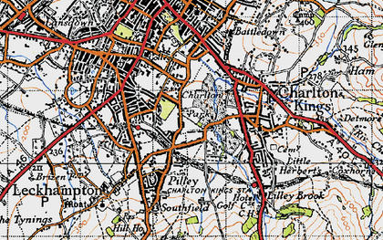 Old map of Charlton Park in 1946