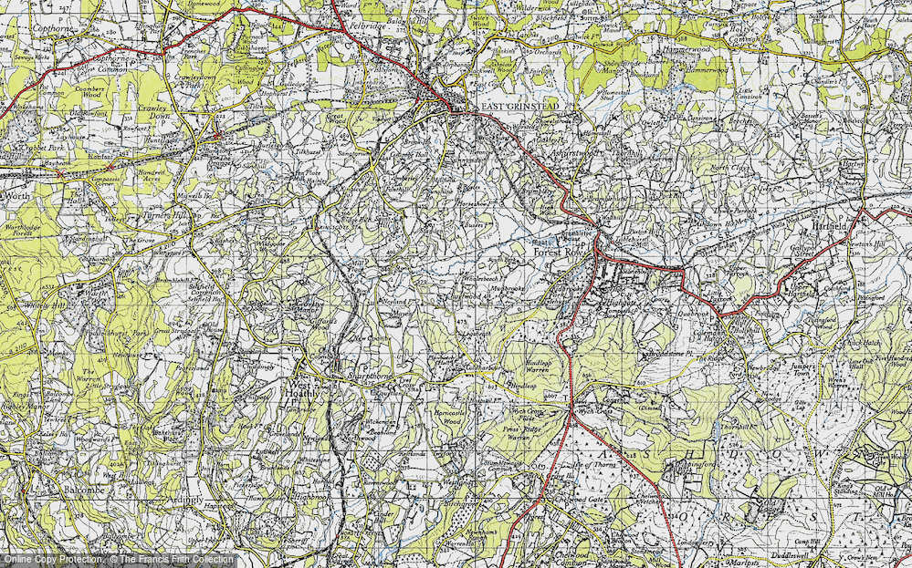 Old Map of Charlwood, 1946 in 1946