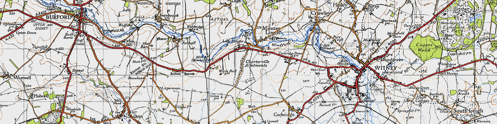 Old map of Charterville Allotments in 1946