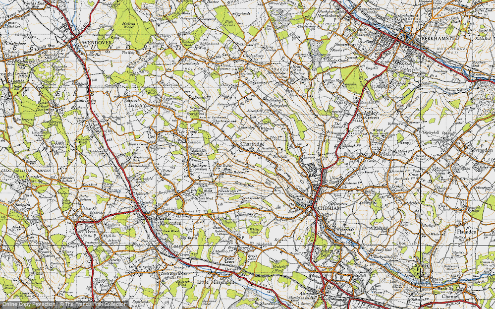 Old Map of Chartridge, 1946 in 1946